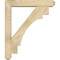 Ekena Millwork Merced Craftsman Rough Sawn Bracket w/ Offset Brace, Douglas Fir, 6"W x 32"D x 38"H BKT0604X32X38MRC04RDF - alternate 2